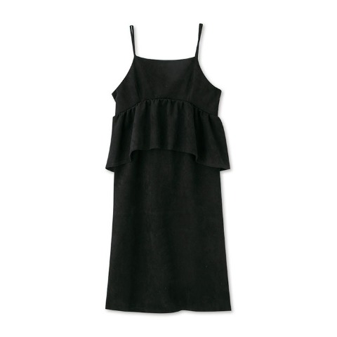 レディース【低身長】　ペプラムキャミワンピ+リブTシャツセット（SUREVE）