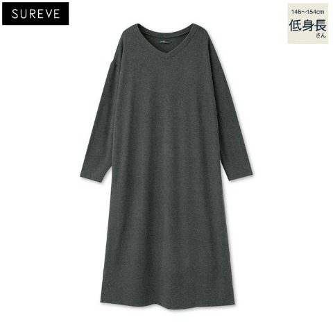 レディース【低身長】　Vネックワンピース（SUREVE）