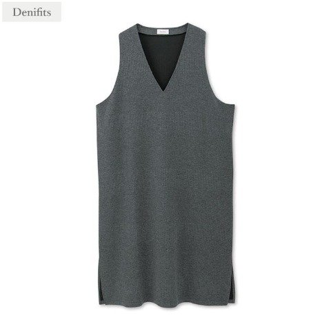 レディース 　Vネックジャンパースカート（Denifits）