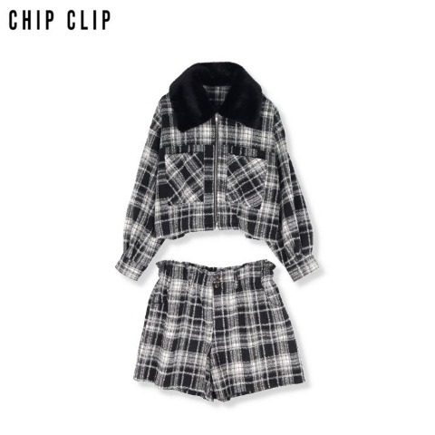 レディース　ジャケット+ショートパンツセット（CHIP CLIP）