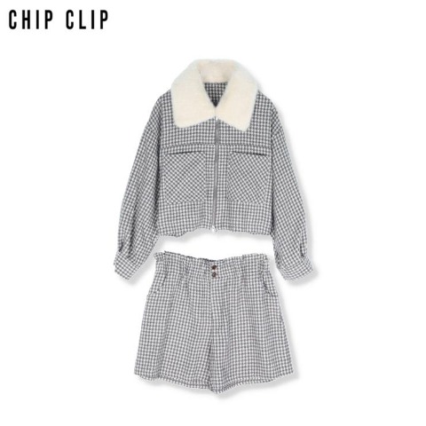 レディース　ジャケット+ショートパンツセット（CHIP CLIP）