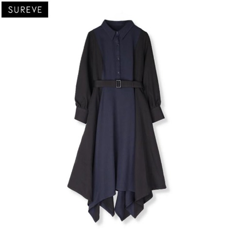 レディス　切替ワンピース（SUREVE BLACK）