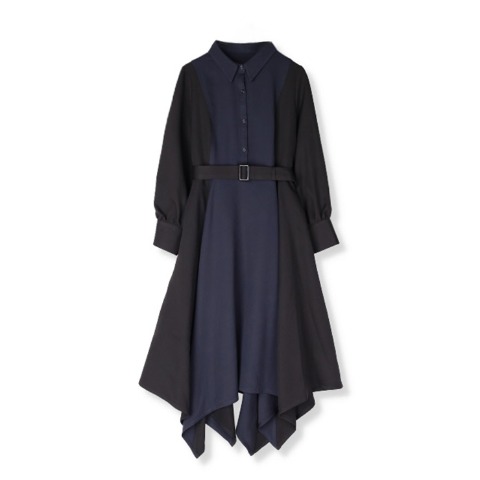 レディス　切替ワンピース（SUREVE BLACK）