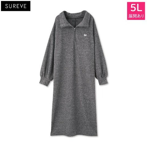 レディース　ハーフジップワンピース（SUREVE）