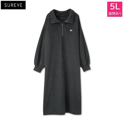 レディース　ハーフジップワンピース（SUREVE）