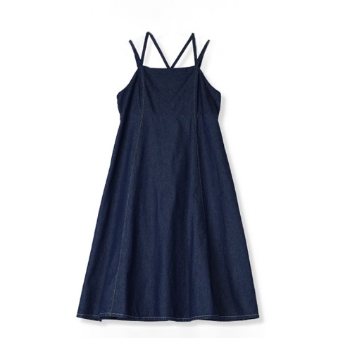 レディース　デニムシャツジャケット+キャミワンピースセット（CHIP CLIP）