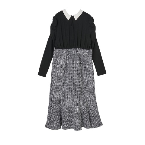 レディース　襟付きドッキングワンピース（CHIP CLIP）