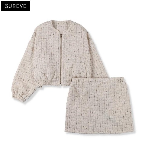レディース　ブルゾン+ミニスカートセット（SUREVE）