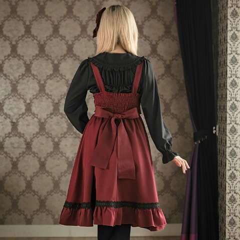 レディース【2L～4L】　ジャンパースカート（Wonder Tea Party×CHIP CLIP）