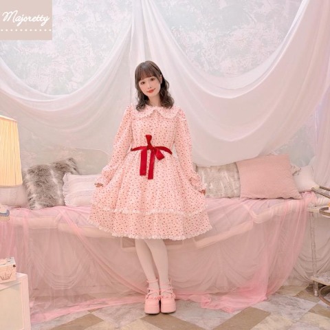 レディース　長袖ワンピース（まゆろん×majoretty）