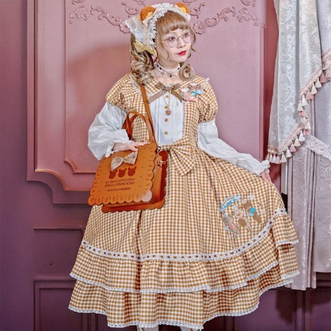 レディース【2L～4L】　半袖ワンピース（CHIP CLIP×五月アイ）