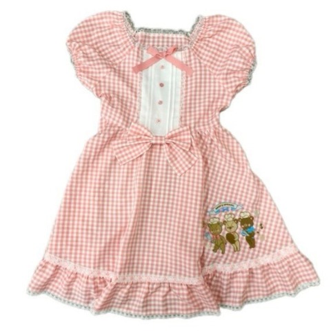 レディース【2L～4L】　半袖ワンピース（CHIP CLIP×五月アイ）