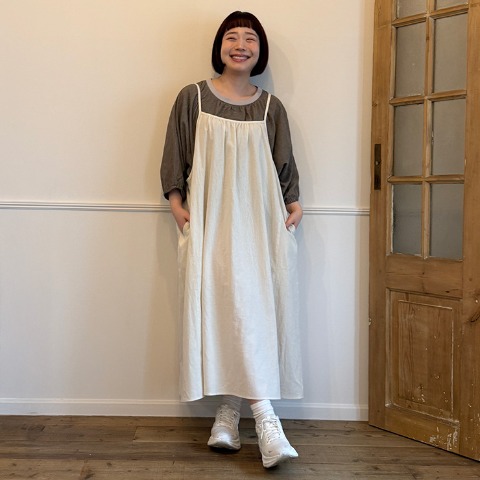 レディース　ギャザーキャミワンピース（Denifits×ごりちゃん）