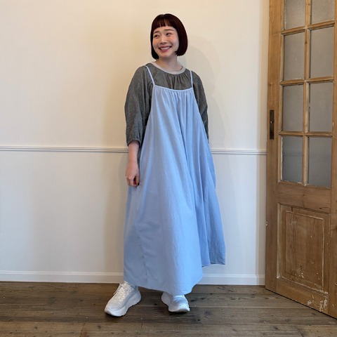 レディース　ギャザーキャミワンピース（Denifits×ごりちゃん）