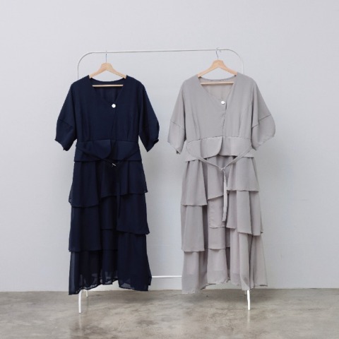 レディース【2L～4L】　アシンメトリーワンピース（RagOut×masami）