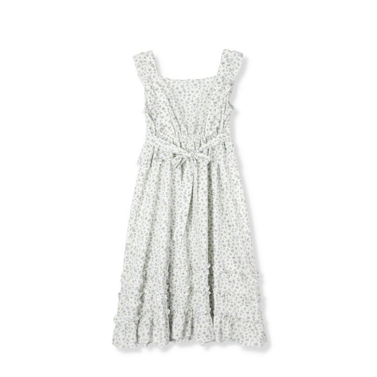 レディース【2L～4L】 小花柄ジャンパースカート（CHIP CLIP