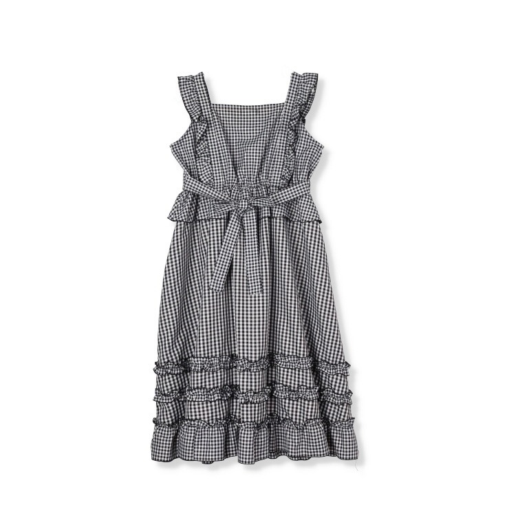 レディース【2L～4L】 チェック柄ジャンパースカート（CHIP CLIP