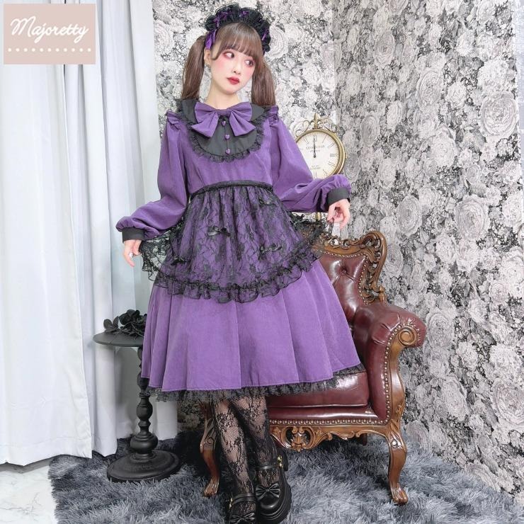 まゆろん　さん　アベイル　4L コラボワンピース レディース【3L・4L】 エプロン付ワンピース（majoretty×まゆろん
