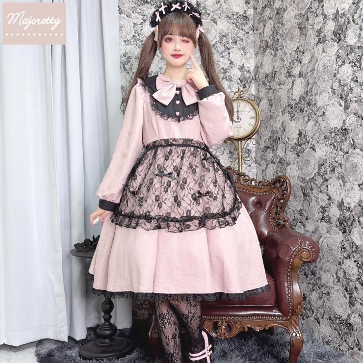 まゆろん　さん　アベイル　4L コラボワンピース レディース【3L・4L】 エプロン付ワンピース（majoretty×まゆろん