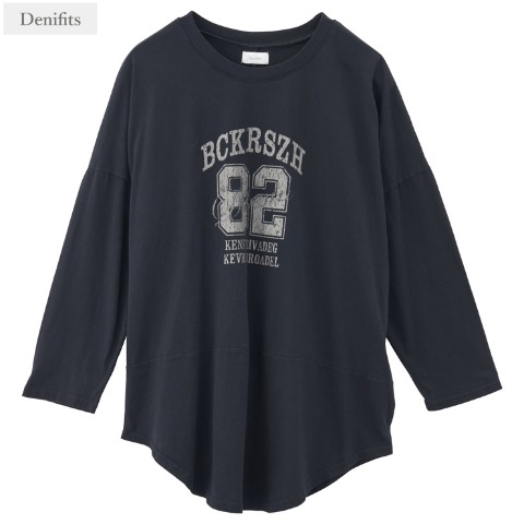 レディース【3L・4L】　ピグメントチュニックワンピース（Denifits）