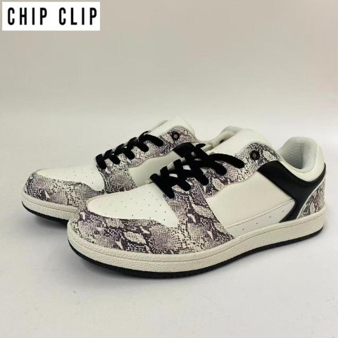 メンズ【M～3L】　スニーカー（CHIP CLIP） ライトグレー 312