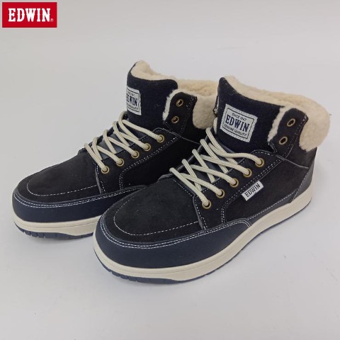 レディース【23.0～24.5cm】　防滑ボアスニーカー（EDWIN）