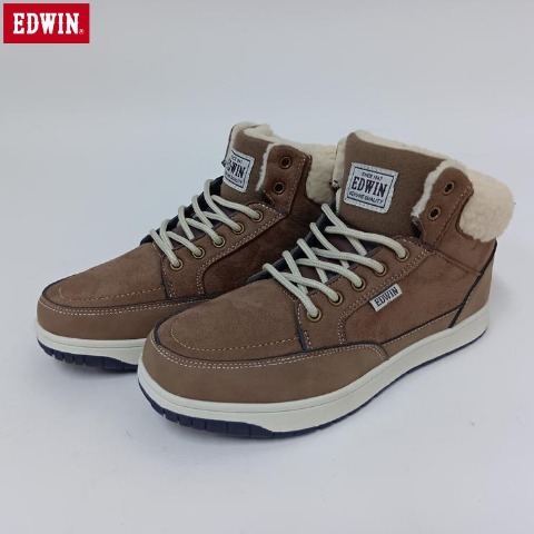 レディース【23.0～24.5cm】　防滑ボアスニーカー（EDWIN）