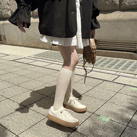 レディース　レースアップスニーカー（ai×CHIP CLIP）