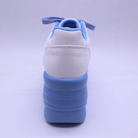 レディース【M～LL】　配色厚底スニーカー