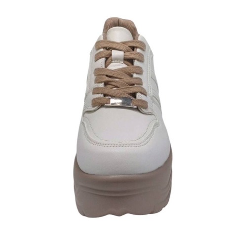 レディース【M～LL】　配色厚底スニーカー