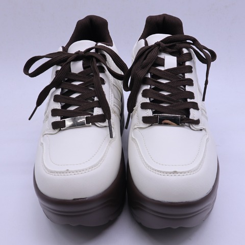 レディース【M～LL】　配色厚底スニーカー