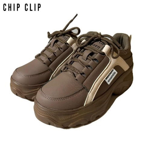 レディース【M～LL】　厚底スニーカー（CHIP CLIP）