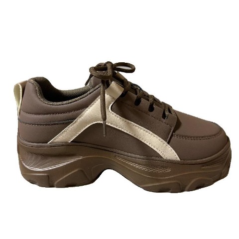 レディース【M～LL】　厚底スニーカー（CHIP CLIP）