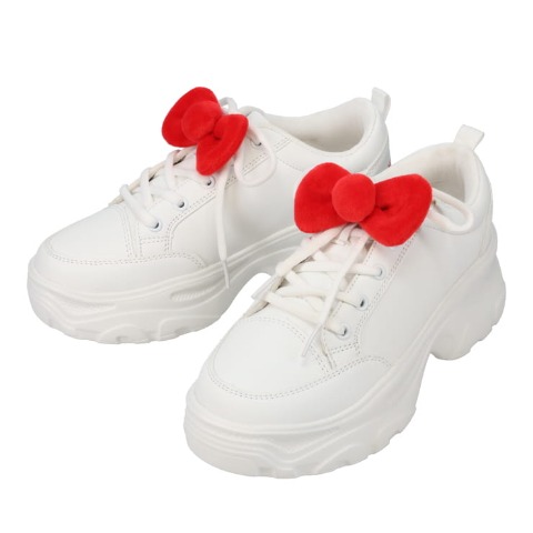 レディース　リボン付スニーカー（ハローキティ）