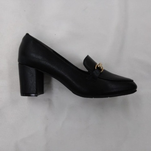 レディース【S】　ビット太ヒールパンプス（RagOut）