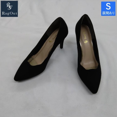 レディース【S～LL】　甲フラワーカットパンプス（RagOut）