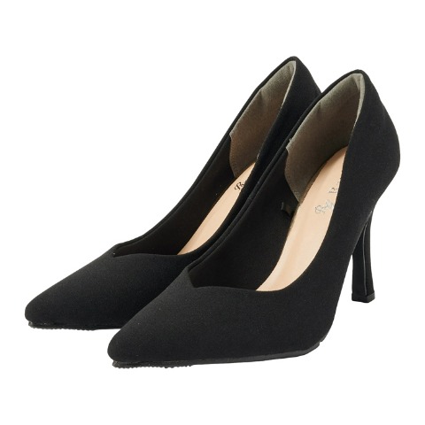 レディース【S～LL】　ポインテッドVカットパンプス（RagOut）