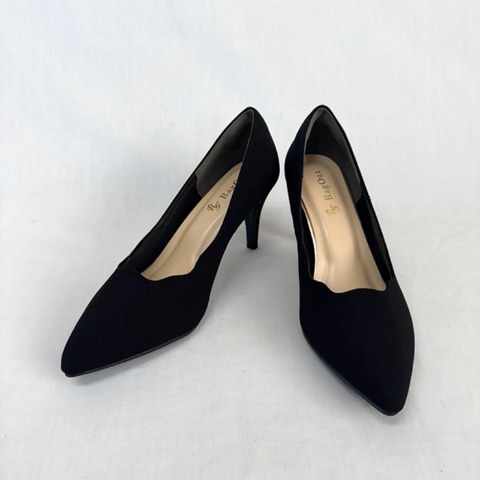 レディース【S～LL】　幅広甲フラワーカットパンプス（RagOut）