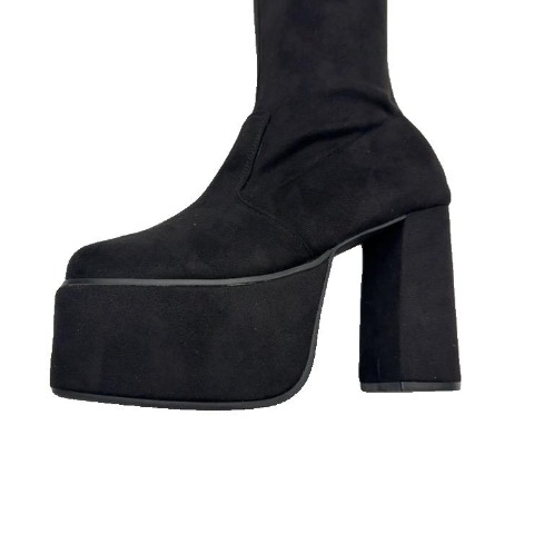 レディース【S～LL】　厚底ロングブーツ（SUREVE）