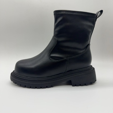 レディース【S～LL】　幅広ストレッチショートブーツ（CHIP CLIP）