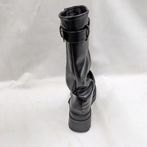 レディース【M～LL】　ハトメベルト使いカバーブーツ（SUREVE）