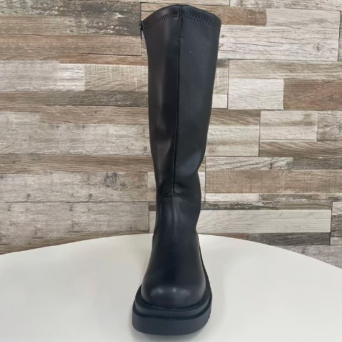 レディース【M～3L】　幅広ストレッチロングブーツ（SUREVE）