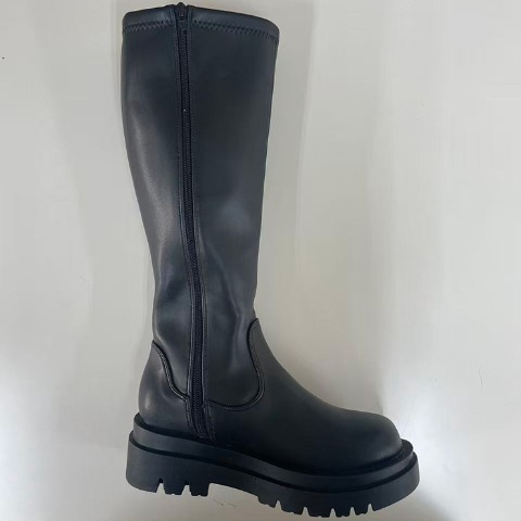 レディース【M～3L】　幅広ストレッチロングブーツ（SUREVE）