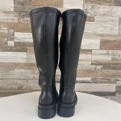 レディース【M～3L】　幅広ストレッチロングブーツ（SUREVE）