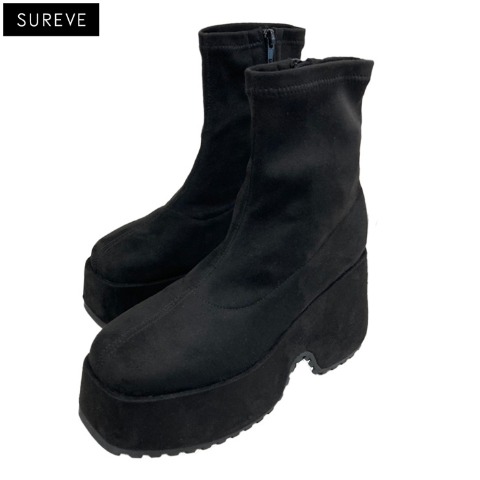 レディース　厚底ストレッチブーツ（SUREVE）