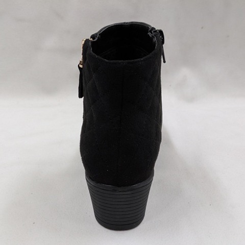 レディース【M～3L】　防滑キルト切替ショートブーツ