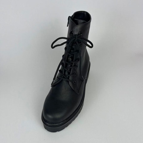 レディース【M～LL】　防滑レースアップショートブーツ