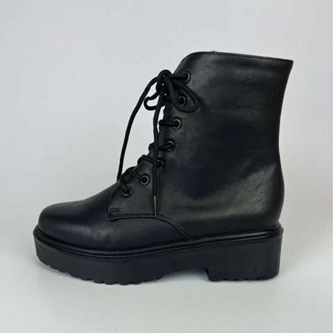 レディース【M～LL】　防滑レースアップショートブーツ