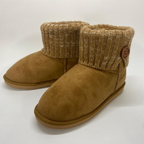 レディース【M～3L】　ニットボアブーツ