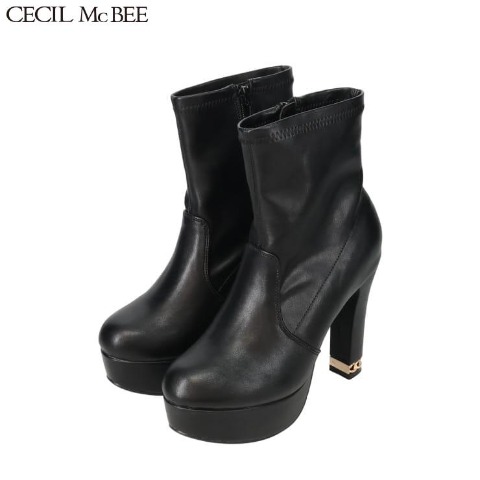 レディース　チェーンヒールブーツ（CECIL McBEE）